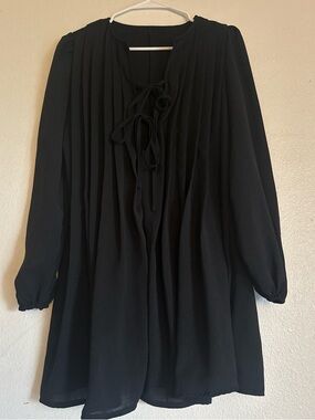 Black Pleated Dress